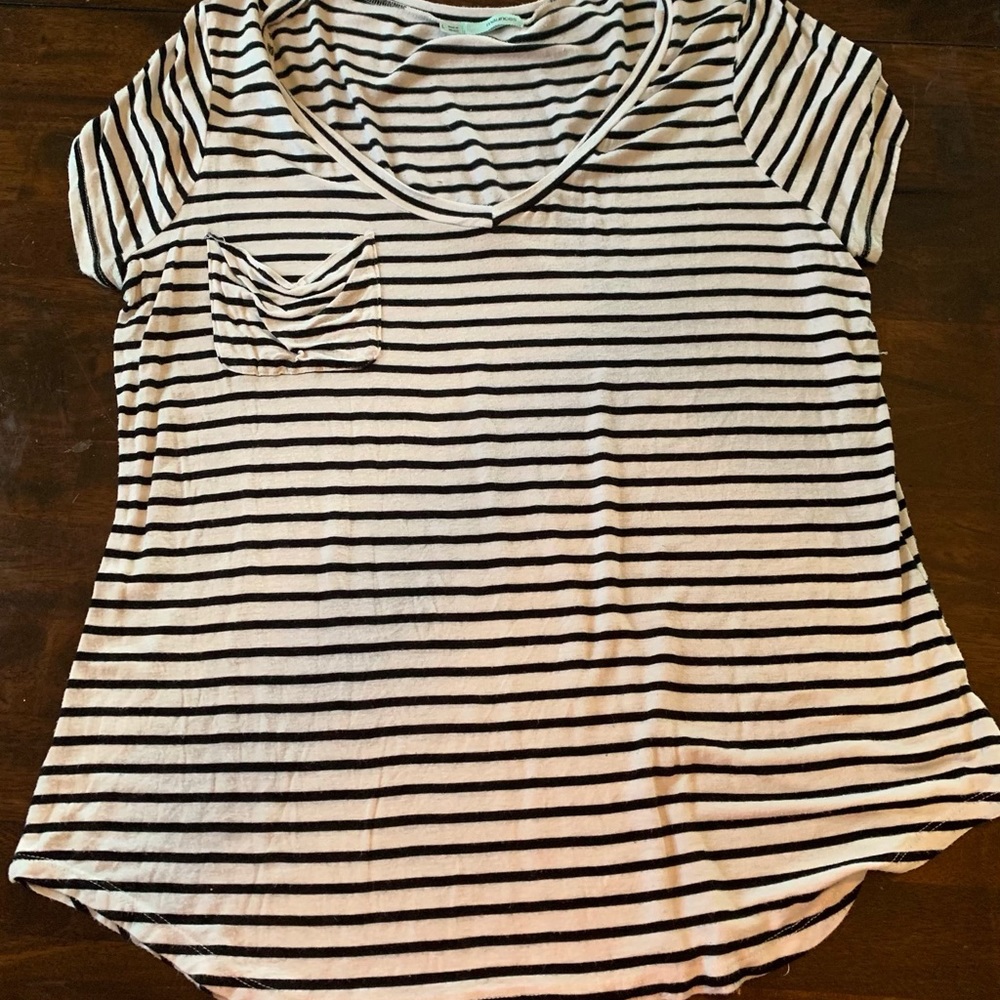 Striped v neck